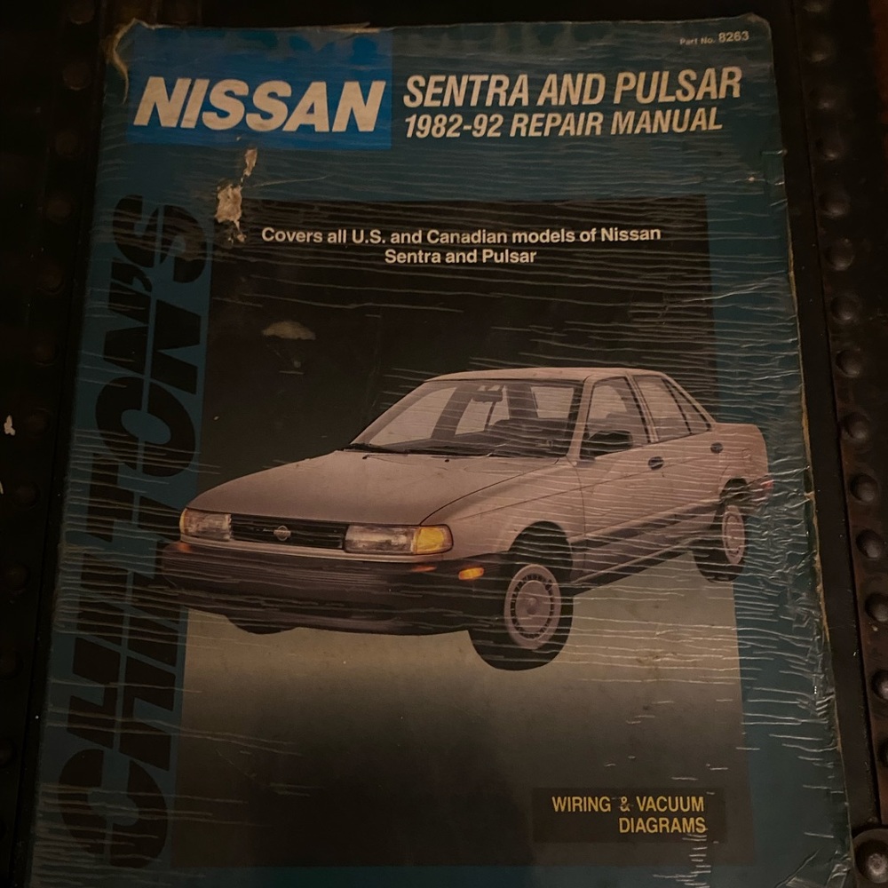 Chilton Nissan Sentra and Pulsar 1982-92 Repair Manual part no 8263